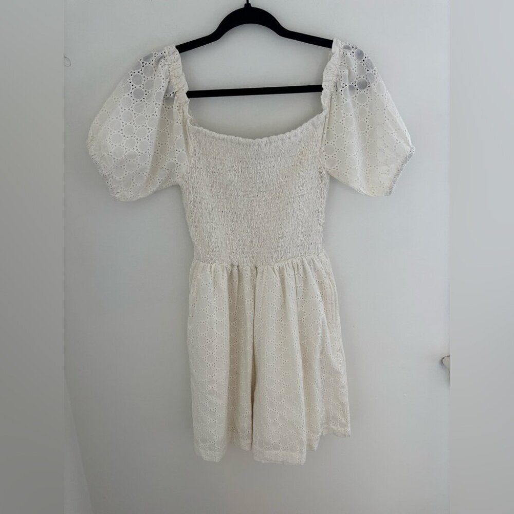 Compania Fantastica White 100% Cotton Romper NWT - Picture 2 of 9